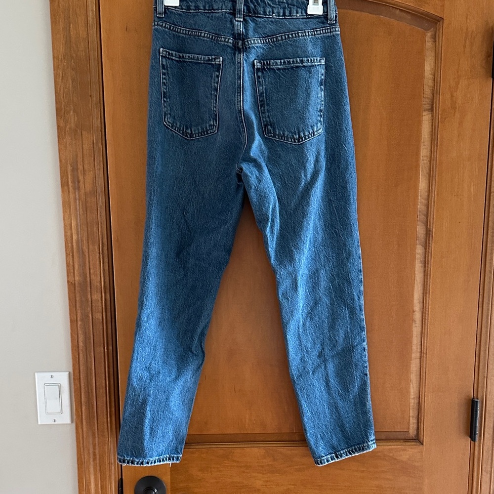 Garage Denim Blue Mom High Rise Jeans Size 3 - Picture 4 of 8